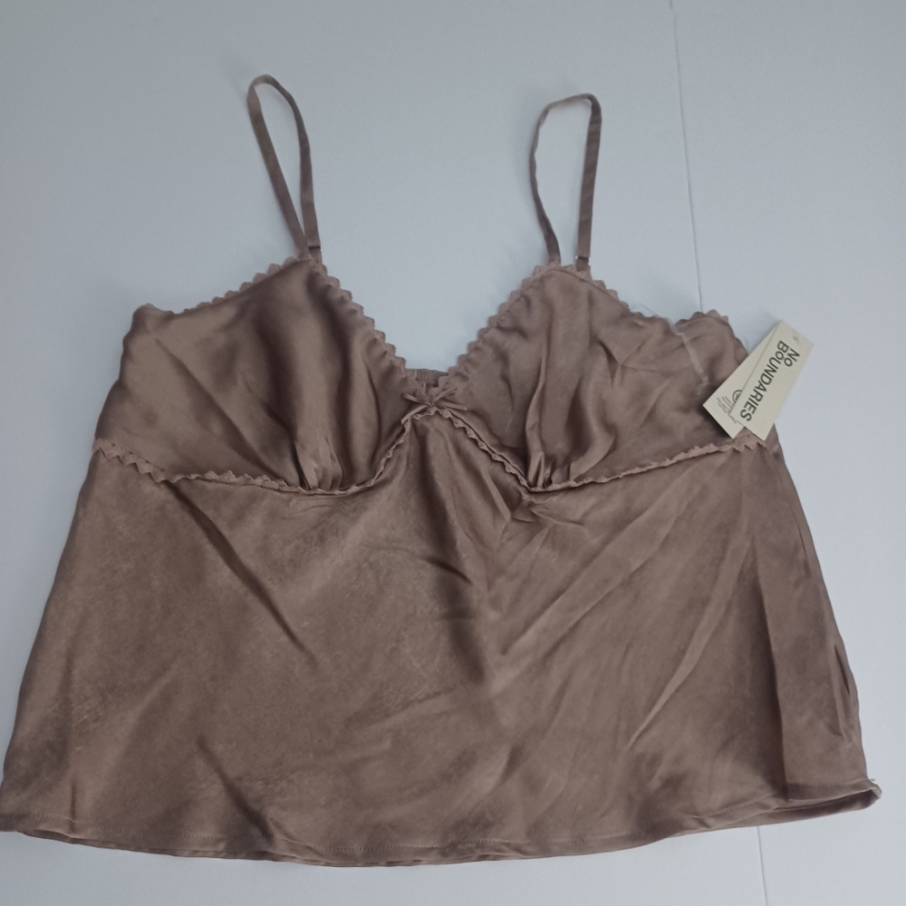 Nobo Satin Look Cami Tank Top Sz XL $10/4.99 Shipping